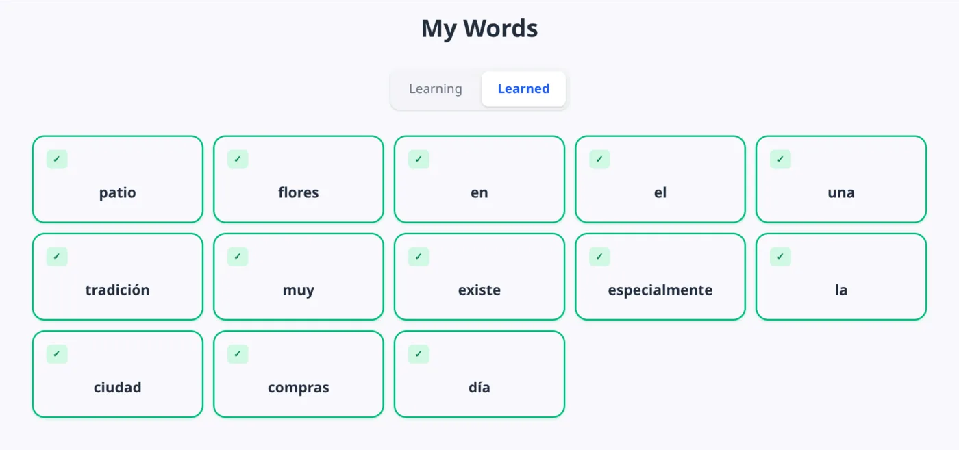 Personal dictionary with saved words in MovaReader